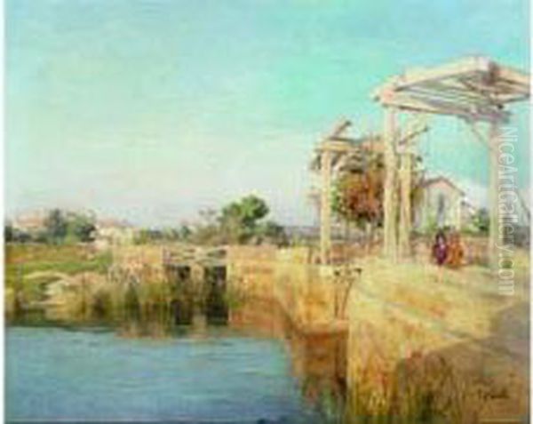 Le Pont De Trinquetaille A Arles by Joseph Garibaldi