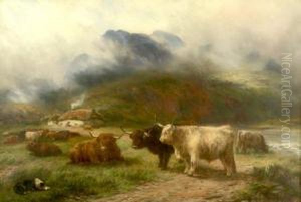 Highland Rest Oil Painting by Henry Garland