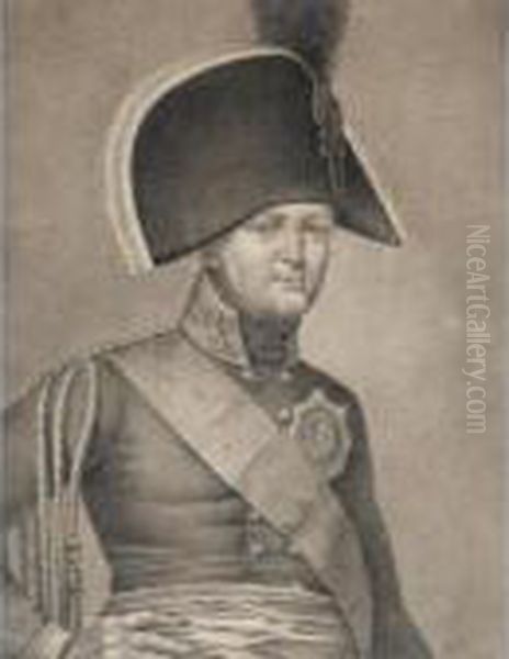 Portrait Of Alexander I by Ambroise-Louis Garneray