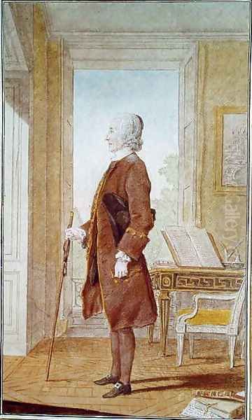 Monsieur l'Abbe Allaire (d.1775) private tutor to the Duke of Orleans, 1760 Oil Painting by Louis Carrogis Carmontelle