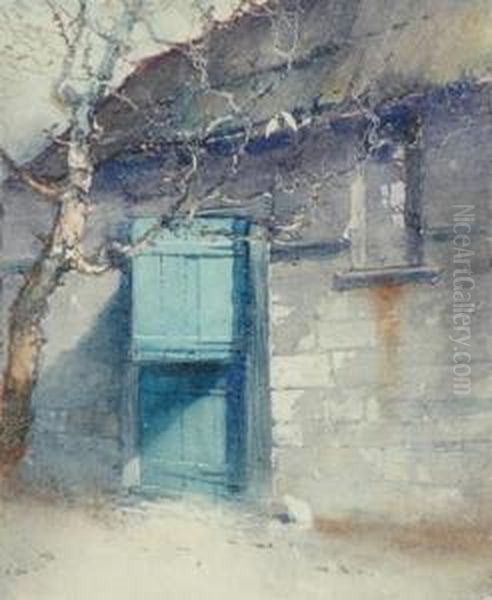 Stable Door Oil Painting by Tom Garrett