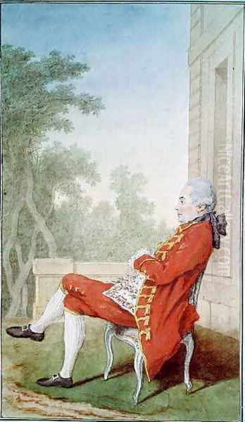 Marquis of Chaumont-Bernage, 1769 Oil Painting by Louis Carrogis Carmontelle