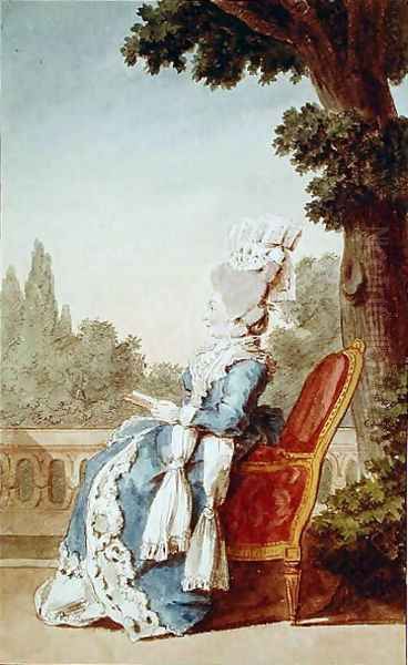 The Princess of Hesse-Darmstadt (d.1818) 1780 Oil Painting by Louis Carrogis Carmontelle