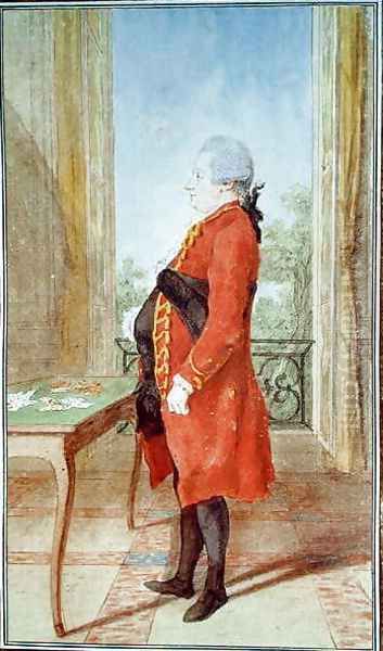 Monsieur le Comte de Blot Oil Painting by Louis Carrogis Carmontelle