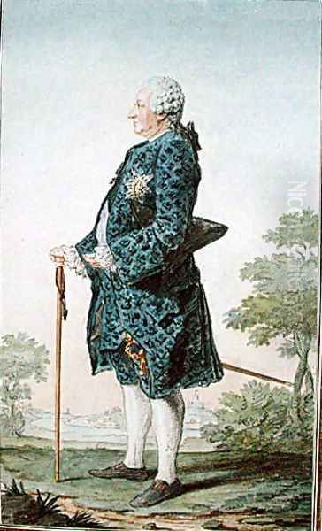 Jean-Baptiste Waquette de Gribeauval (1715-89) Oil Painting by Louis Carrogis Carmontelle