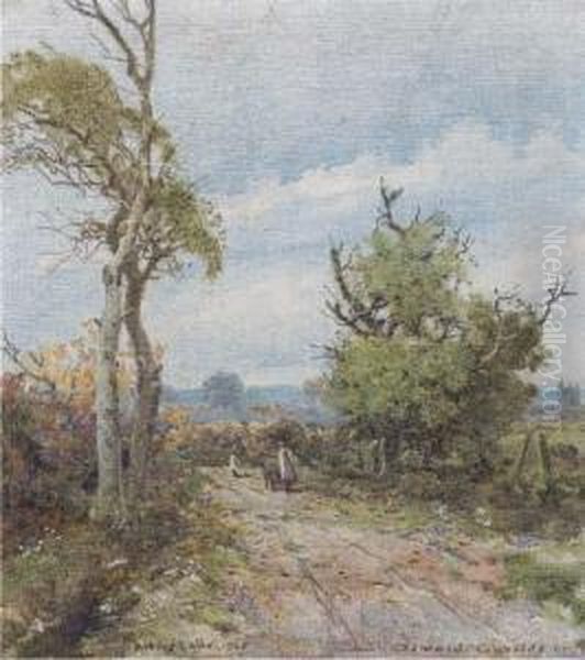 Ackles Lane Oil Painting by Oswald Garside