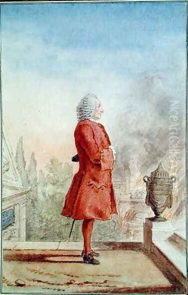 Monsieur de Chateaubrun, 1762 Oil Painting by Louis Carrogis Carmontelle