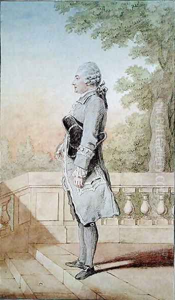 Jacques-Mathieu Augeard (d.1805) farmer general, secretary to the Queen's command from 1777, 1770 Oil Painting by Louis Carrogis Carmontelle