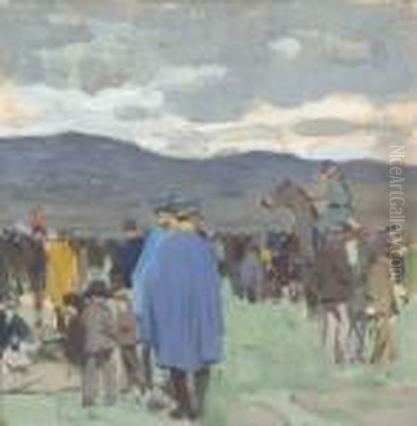 A Point To Point Oil Painting by Norman Garstin