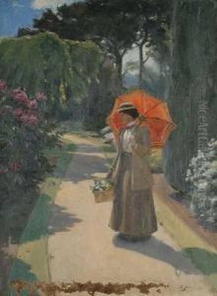 Norah Bolitho Oil Painting by Norman Garstin