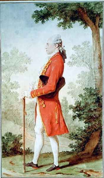 Jacques-Philippe Le Long, Comte du Dreneuc, 1765 Oil Painting by Louis Carrogis Carmontelle