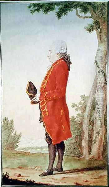 Marquis of Chastellux, 1768 Oil Painting by Louis Carrogis Carmontelle