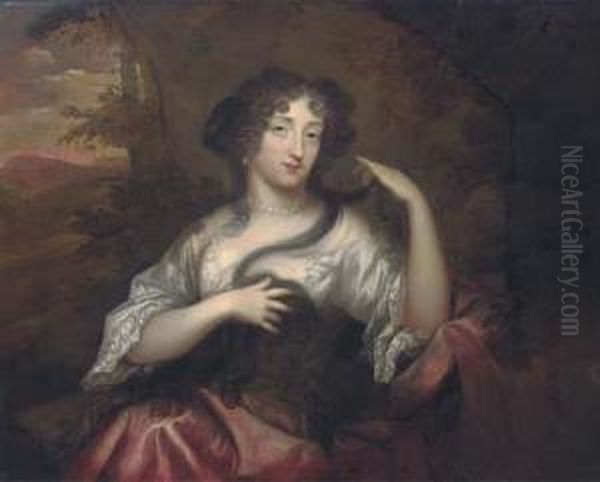 Portrait Of Hortense Mancini, Duchess Of Mazarin Oil Painting by Henri Gascard