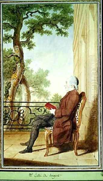 Abbot de Siougeat Oil Painting by Louis Carrogis Carmontelle