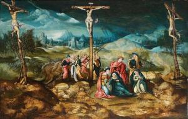 Le Golgotha Oil Painting by Lucas van Valckenborch