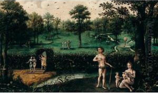 The Garden Of Eden Oil Painting by Lucas van Valckenborch