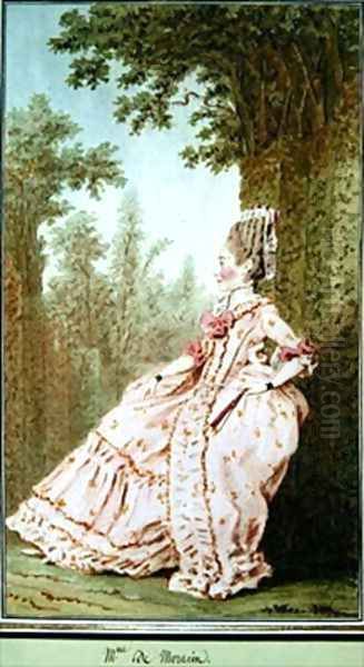 Madame Moracain Oil Painting by Louis Carrogis Carmontelle