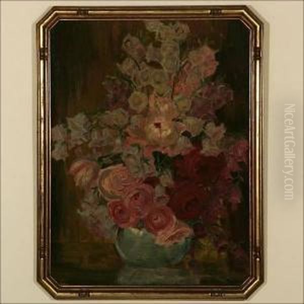 Late 19th/early 20th Century Oil Painting by Anna Sophie Gasteiger