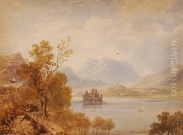 Kilchurn Castle Oil Painting by Henry G. Gastineau