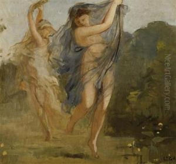 Dancer. Oil Painting by Leon Gaud