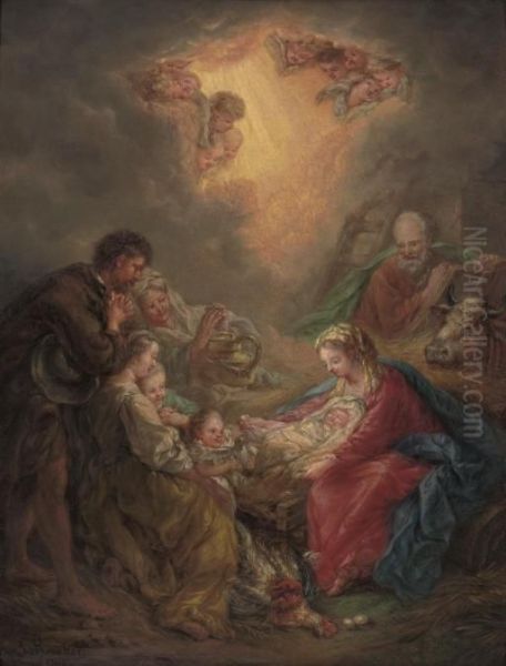 The Adoration Of The Shepherds Oil Painting by Louis Gauffier