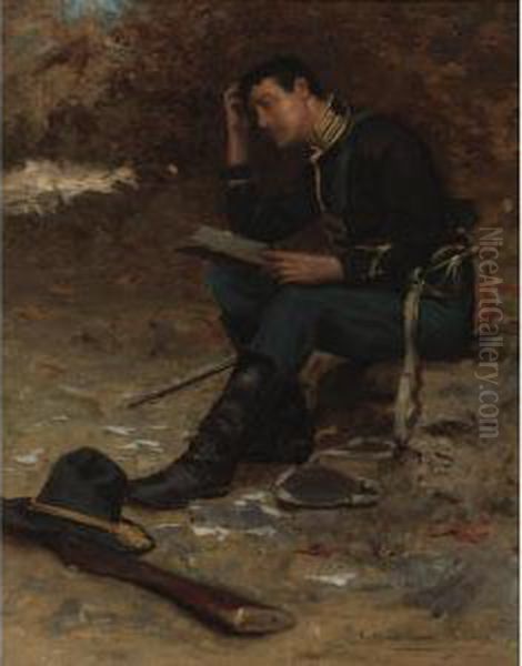 The Letter Oil Painting by Gilbert Gaul