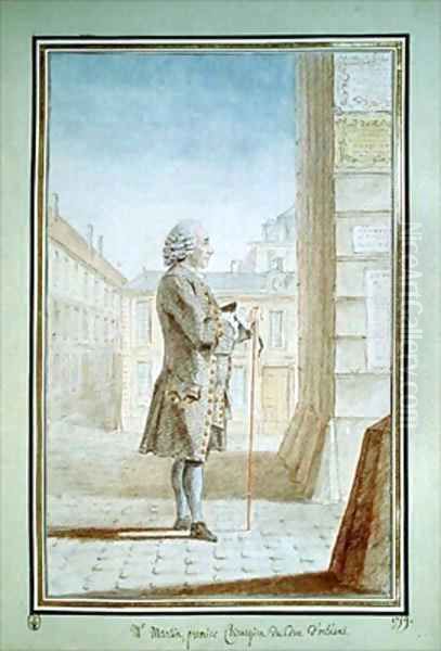 Jean Noel de Saint-Martin, surgeon to Louis Philippe d'Orleans Oil Painting by Louis Carrogis Carmontelle