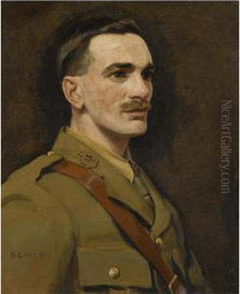 Portrait Of Richard West Oil Painting by David Gauld