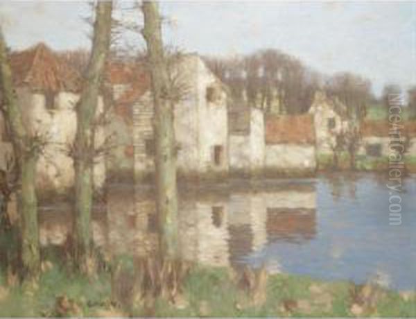 Autumn Light, Normandy Oil Painting by David Gauld