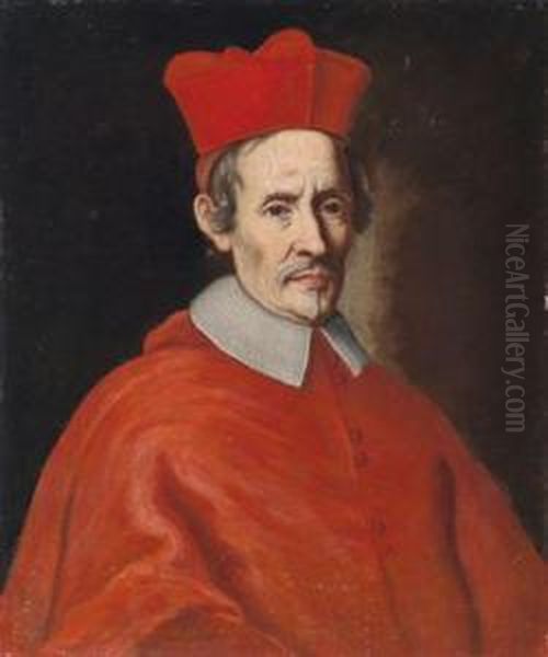 Bildnis Eines Kardinals; Ritratto Di Un Cardinale Oil Painting by Giovanni Battista (Baciccio) Gaulli