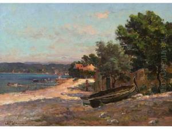 :bord De Cote Varoise Oil Painting by Adolphe Gaussen