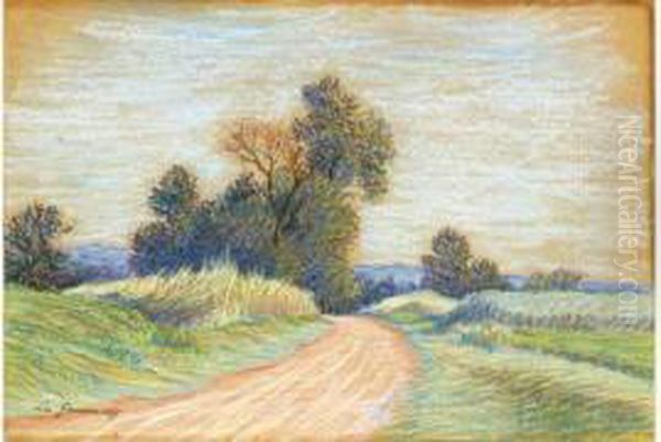 Sentier De Campagne Oil Painting by Leo Gausson