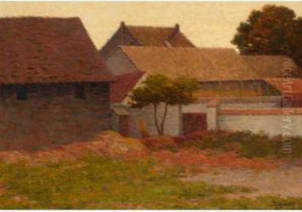 La Ferme Oil Painting by Leo Gausson