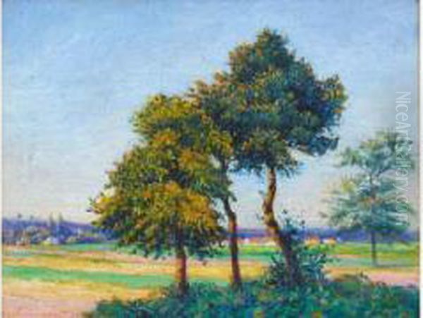 Paysage Aux Grands Arbres Oil Painting by Leo Gausson