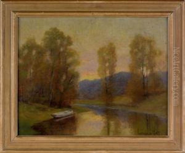 Landscape Oil Painting by Edward B. Gay