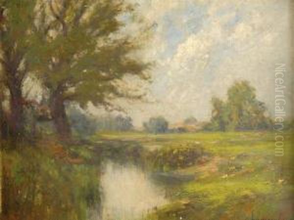 American Landscape Oil Painting by Edward B. Gay