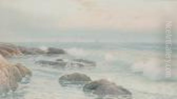 Along The Shore Oil Painting by George Howell Gay