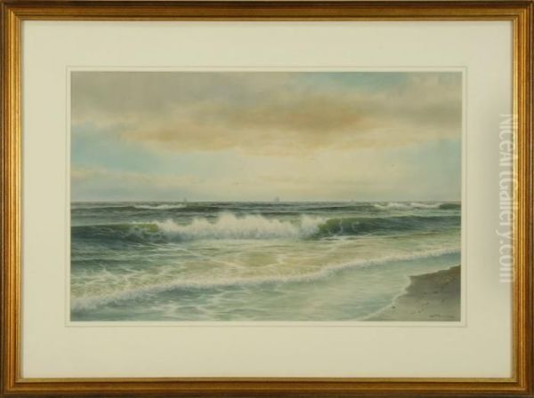 Towards Evening, Long Island Coast Oil Painting by George Howell Gay