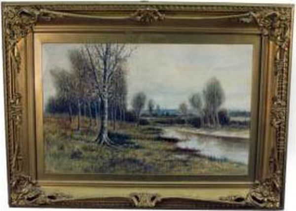 An Autumn Landscape Oil Painting by George Howell Gay