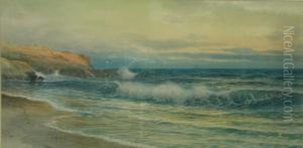 Coastal Scene Oil Painting by George Howell Gay