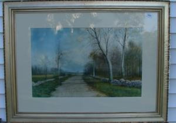 Country Road Oil Painting by George Howell Gay