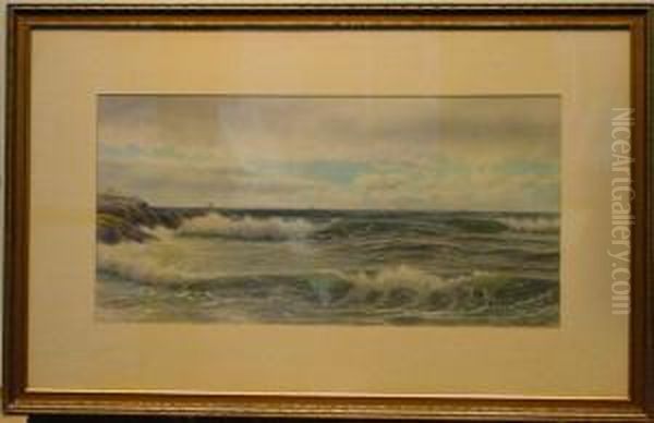 Breaking Surf Oil Painting by George Howell Gay