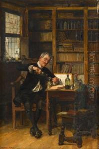 The Chemist Oil Painting by Walter Gay