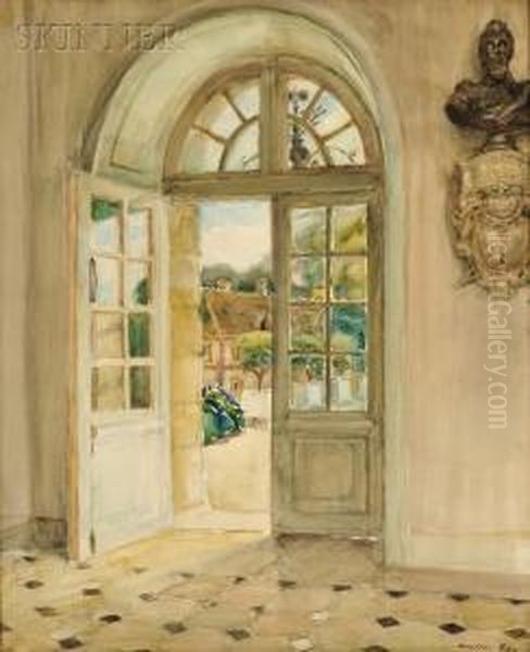 La Porte Ouverte, Chateau Du Breau Oil Painting by Walter Gay