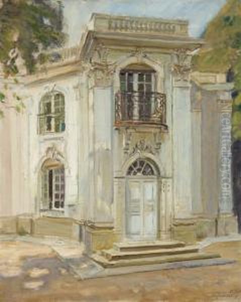 Le Pagodenburg Dans Le Parc Du Chateau De Nymphenburg Oil Painting by Walter Gay