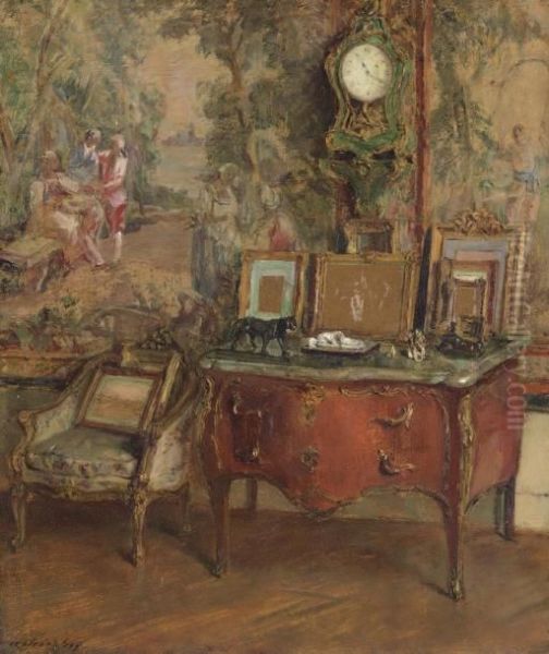 La Commode Oil Painting by Walter Gay