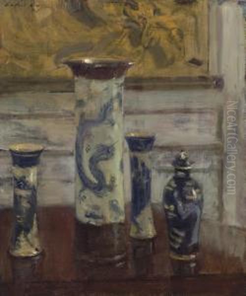 The Vases Oil Painting by Walter Gay