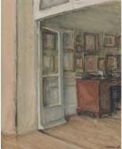 The Artist's Study, 11, Rue De L'universite Oil Painting by Walter Gay