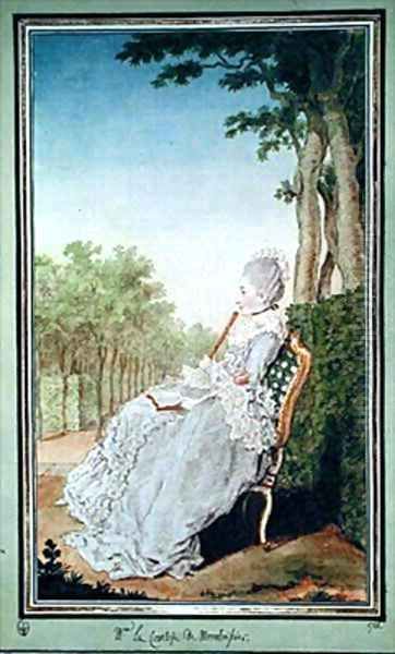 La comtesse de Montboissier Oil Painting by Louis Carrogis Carmontelle