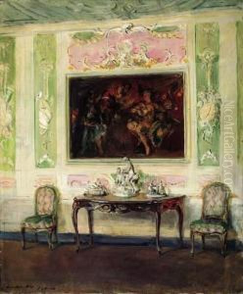 Interieur Venitien Oil Painting by Walter Gay